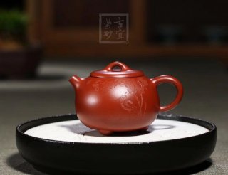 《小圓韻》宜興工藝美術師手工創新壺紫砂壺茶壺茶具大紅袍