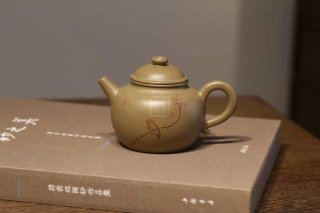 《大彬圈鈕》紫砂茶具茶壺助理工藝美術師純手工頂級青段蟹殼青