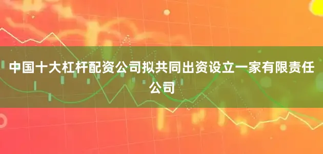 中国十大杠杆配资公司拟共同出资设立一家有限责任公司