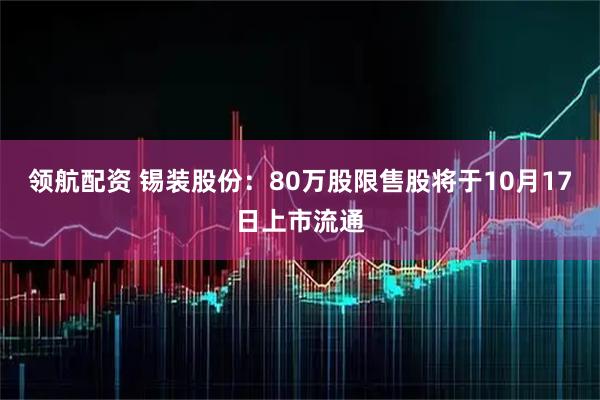 领航配资 锡装股份：80万股限售股将于10月17日上市流通
